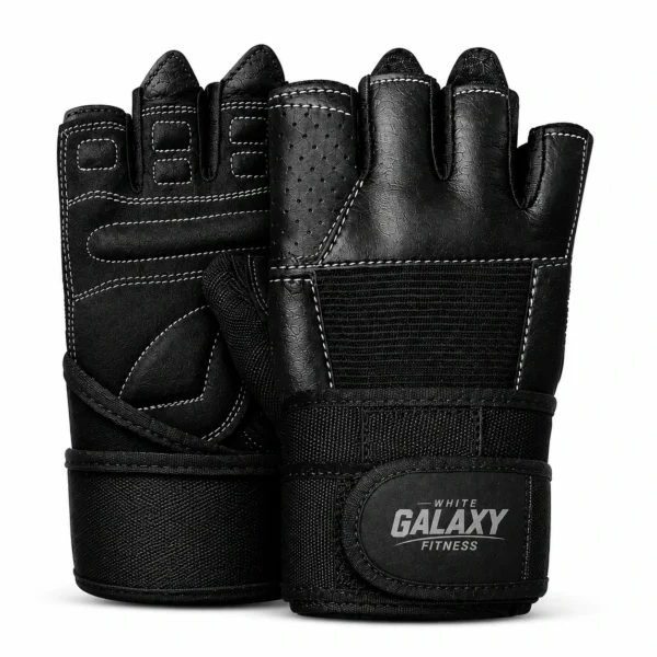 Wrist Wraps Leather Fitness Gloves