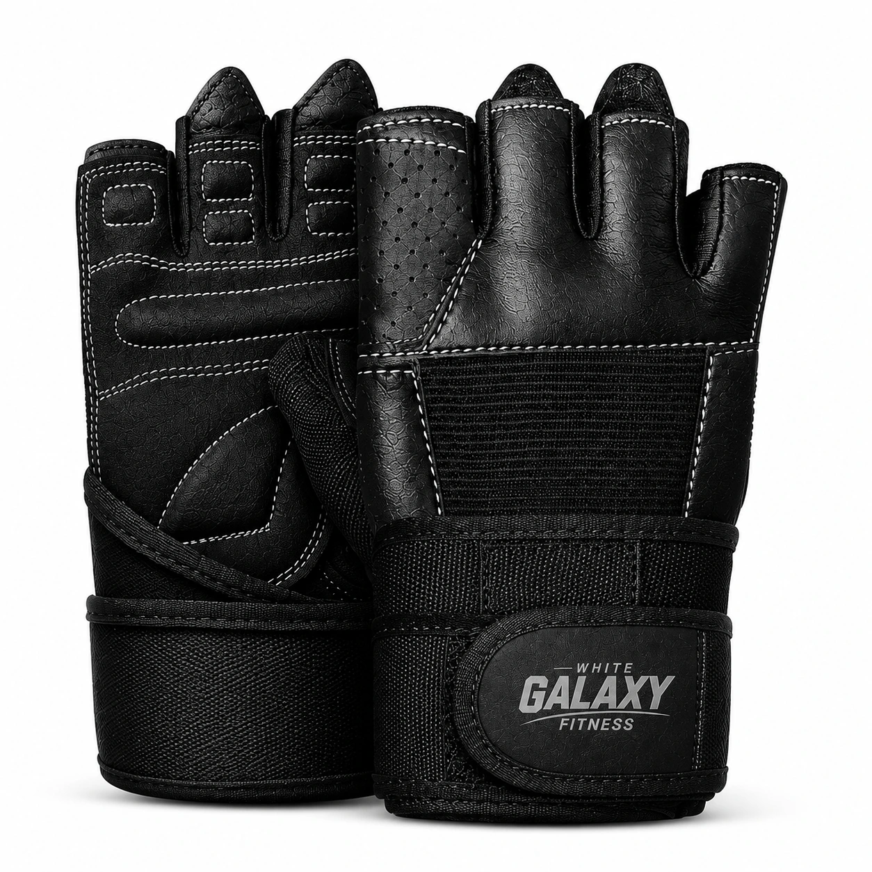 Wrist Wraps Leather Fitness Gloves