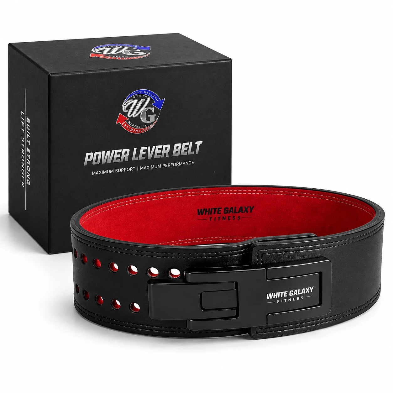 Leather Power Lever Belt Image 4