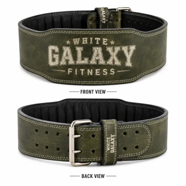 Leather Split Weightlifting Belt