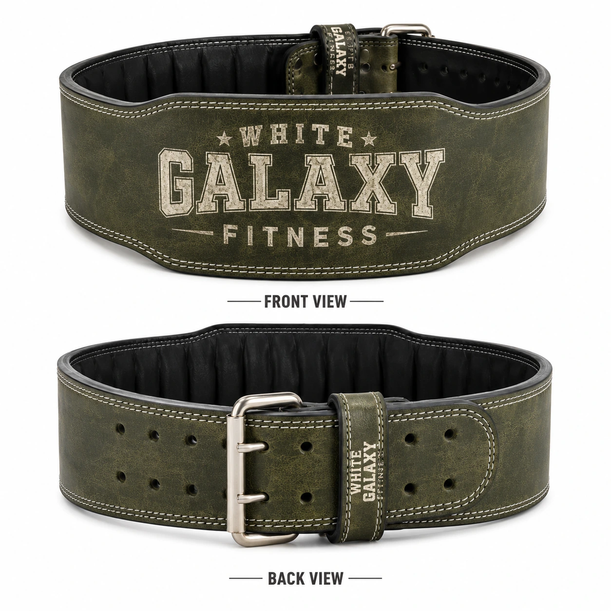 Leather Split Weightlifting Belt