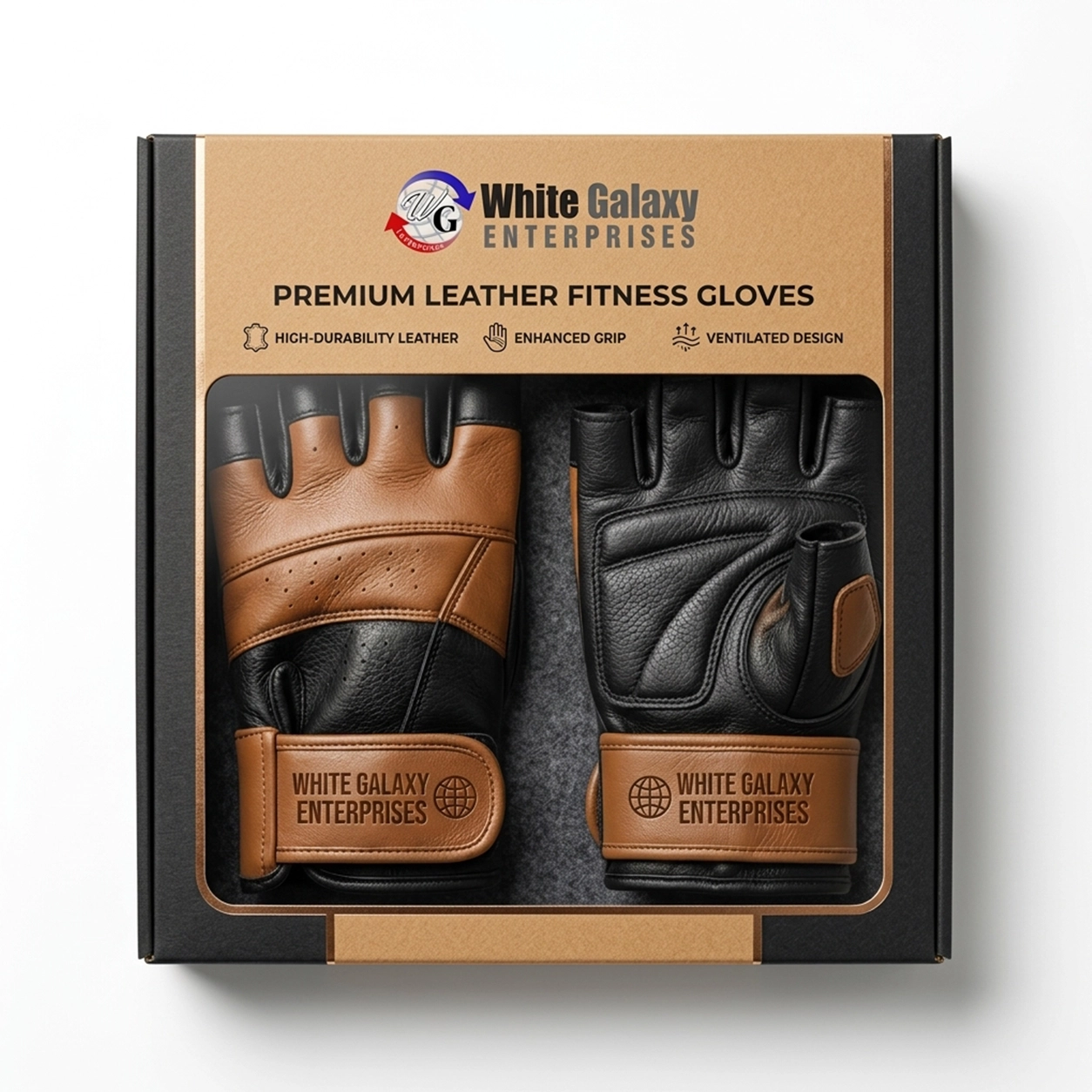 Leather Pro Power Training Gloves Image 2